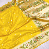 Yamini katan silk handwoven sarees