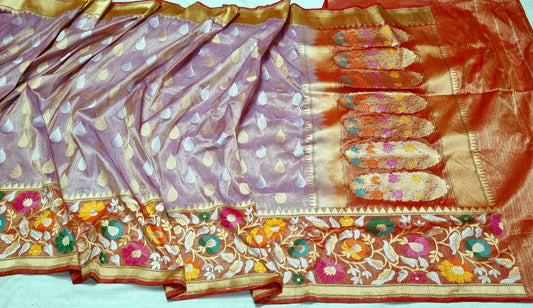 Exclusive banarsi Katan Meenakari sarees - Saffronfashionindia