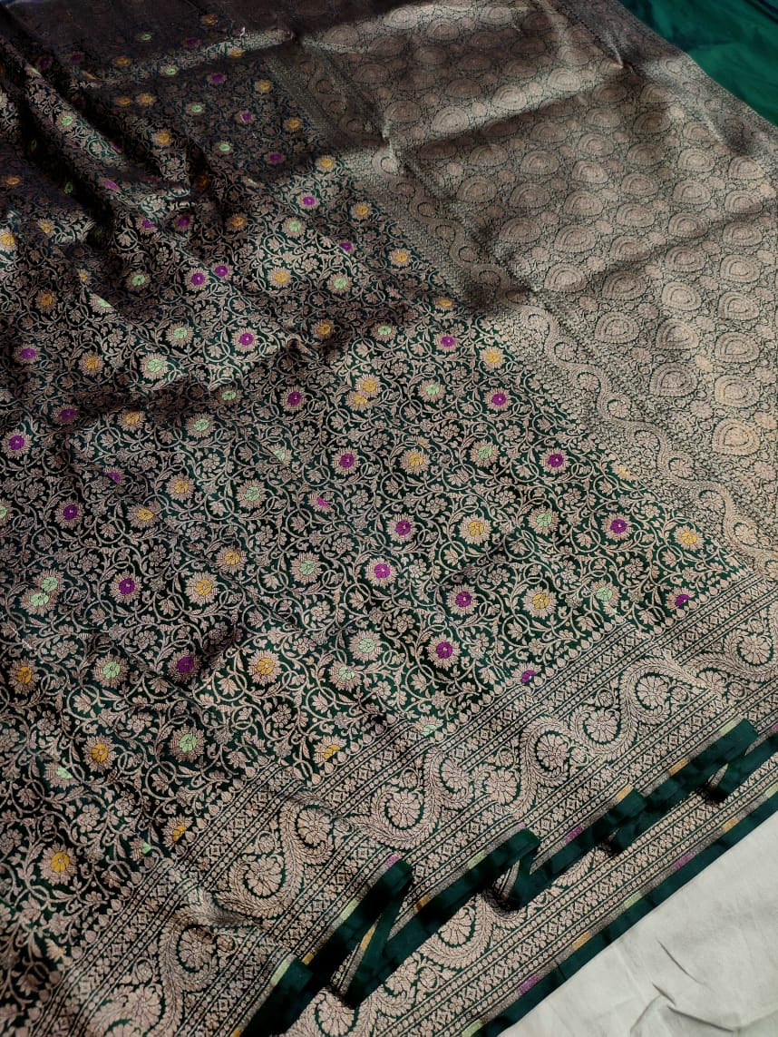 Roopa Sona Katan banarsi bridal sarees - Saffronfashionindia