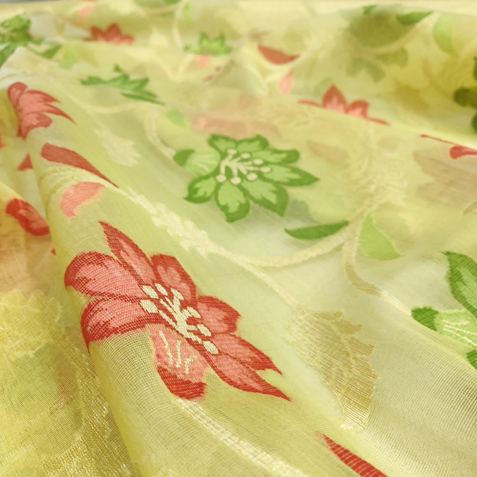 Kawisha kora handloom zari sarees - Saffronfashionindia