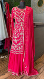 Red hot indowestern dress party dress