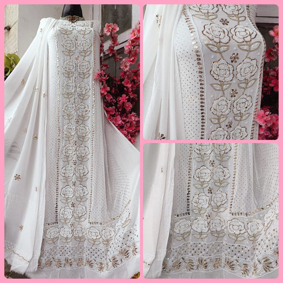 Classic Royal Chikankari dress Indian suit