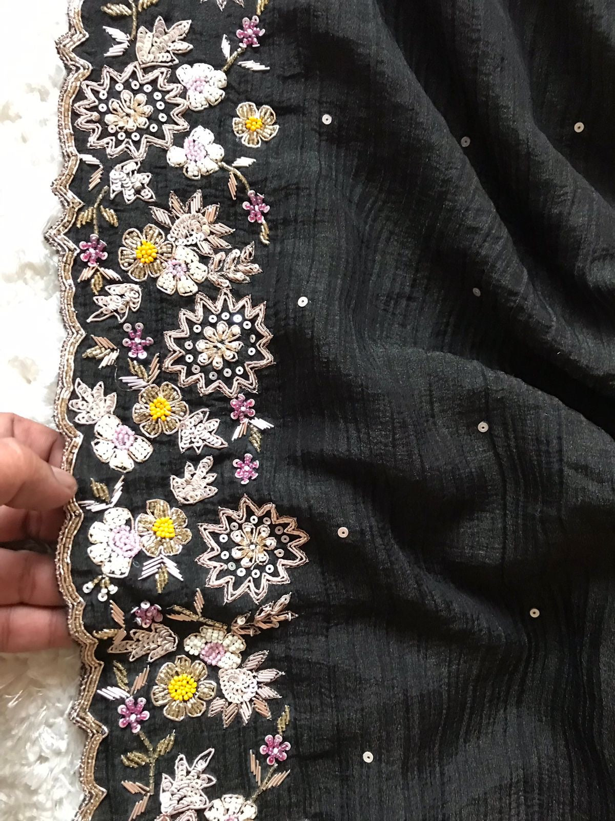 Black Partywear saree premium saree - Saffronfashionindia