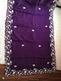 Purple premium organza saree luxury sarees