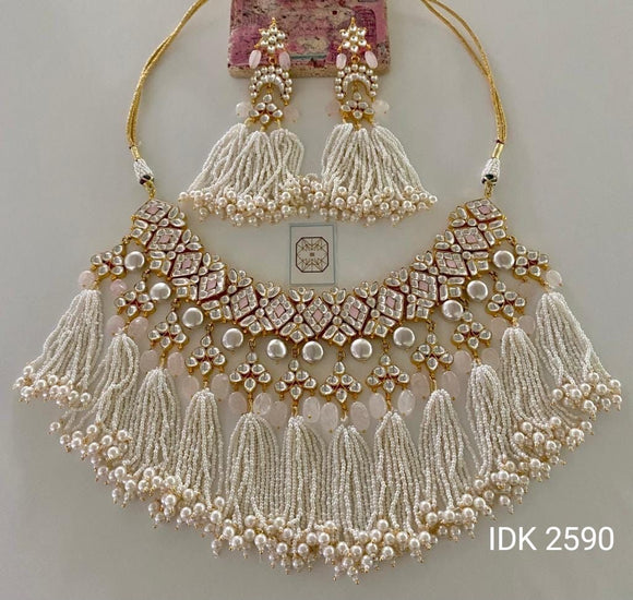 Pearl Necklace Pacchi kundan necklace set