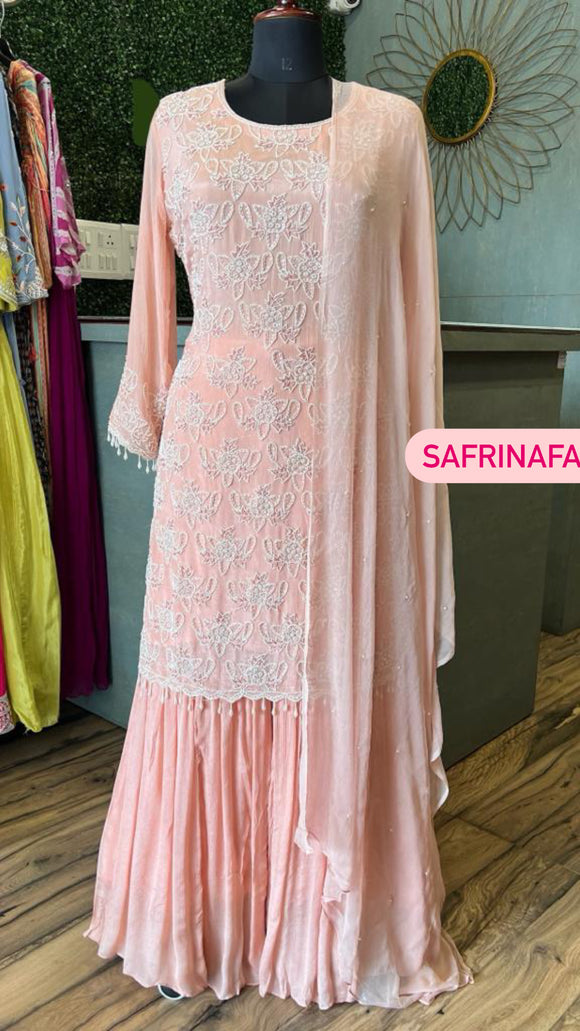 Vanilla kurta dress indowestern dress beautiful dress