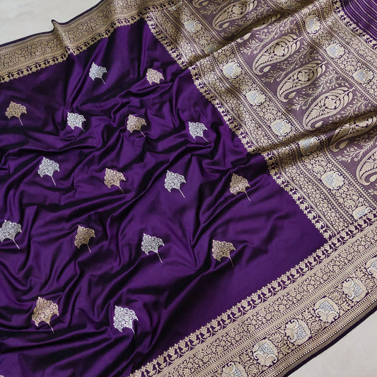 Katana handwoven silk saree - Saffronfashionindia