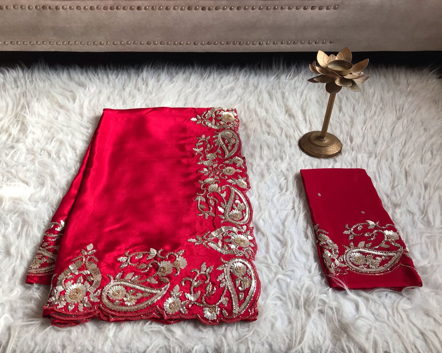 Ravani Bridal saree Indian sari - Saffronfashionindia