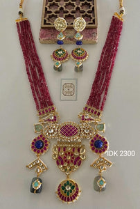 Red kundan Necklace set traditional necklace set