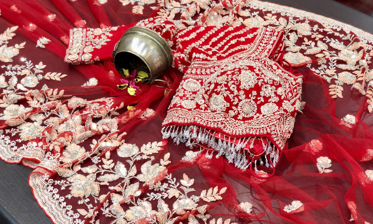 Net designer saree party wear saree’s Indian wedding saree blouse Saffronfashionindia