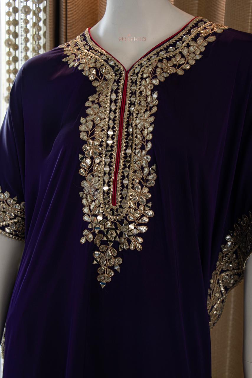 Nihshad kaftan dress stylish kaftan set - Saffronfashionindia