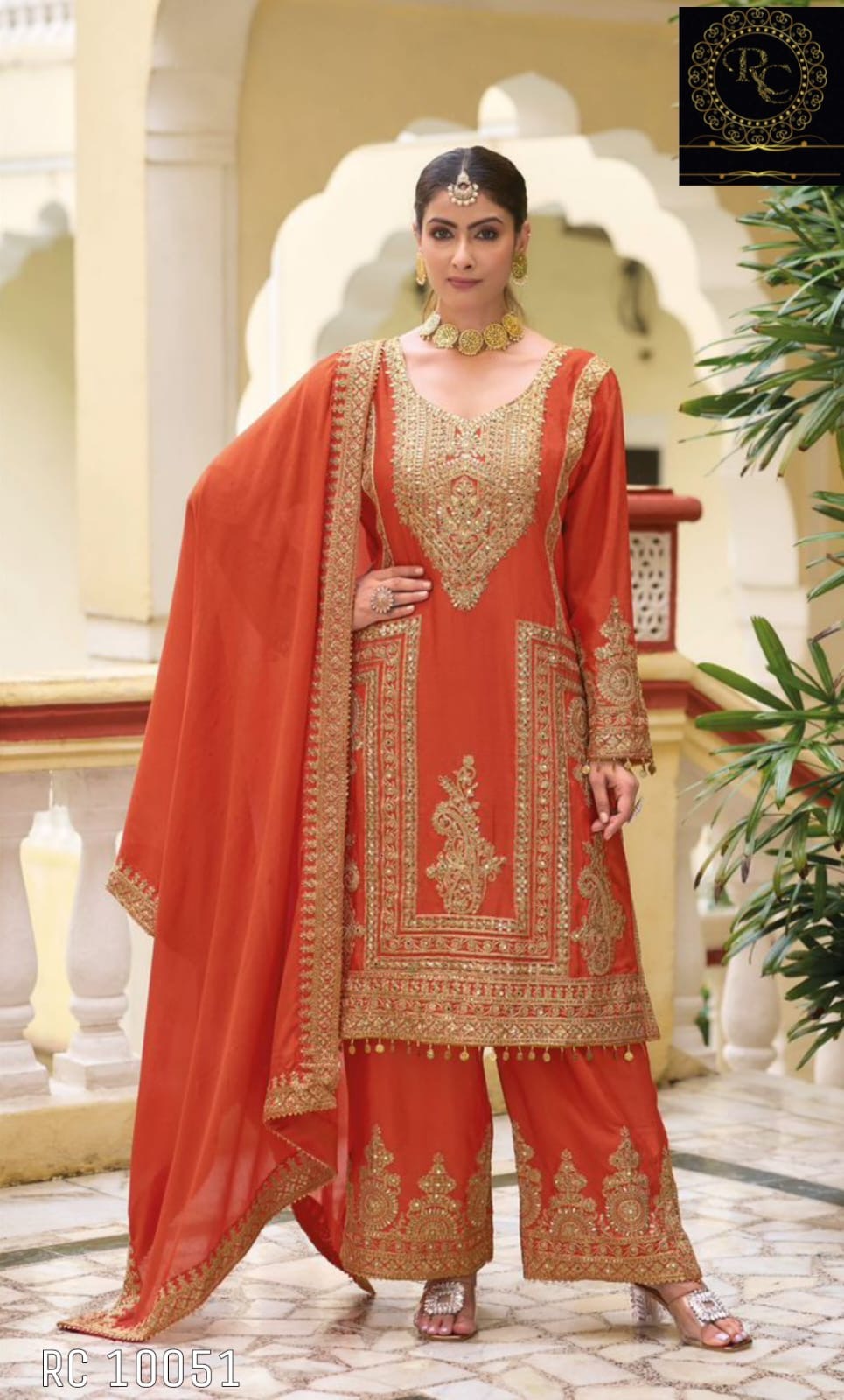 Embroidered Pakistani Dress Indian Traditional dress Saffronfashionindia