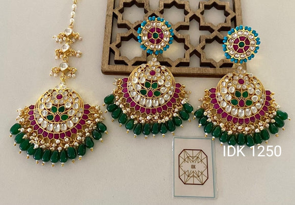 Konika Kundan tikka set Pakistani jewellery Indian jewel
