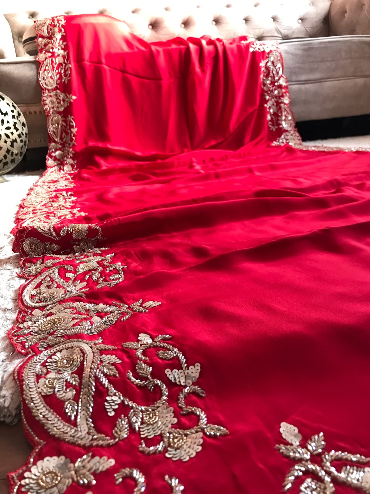 Ravani Bridal saree Indian sari - Saffronfashionindia