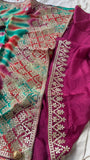 Organza Dilk Shibori Inspired Saree Indian Sari
