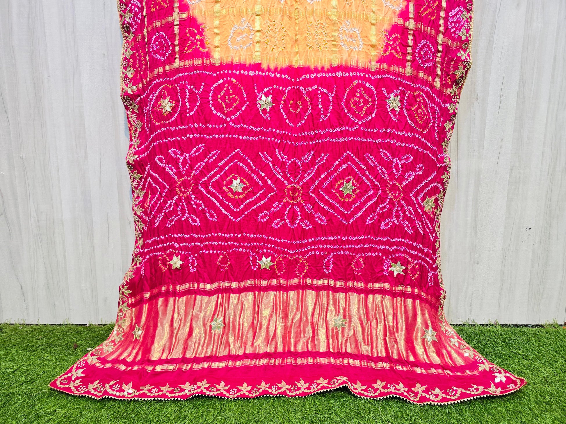 Gharchola saree gajji silk saree Indian sari blouse - Saffronfashionindia