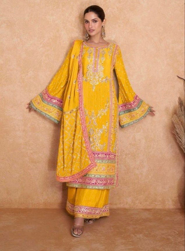 Pakistani inspired dresses Embroidered dress SaffronFashion