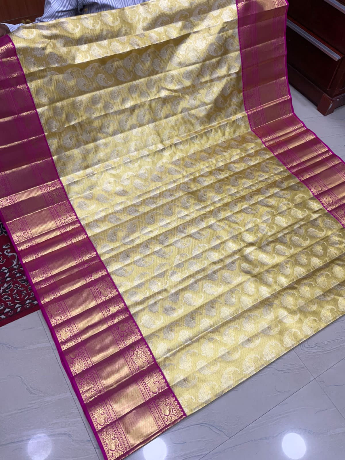 Shaman kanjivaram silk sarees - Saffronfashionindia