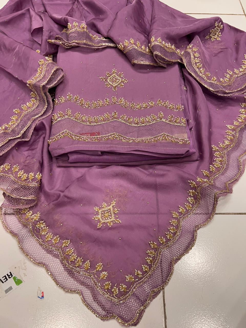 Kanisha organza salwar suit traditional dress - Saffronfashionindia