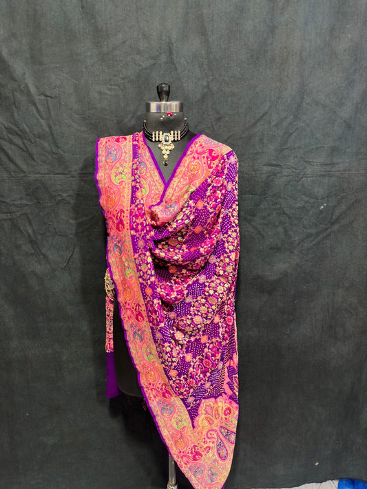 Rimajhim Banarsi Aldi Zari Dupatta - Saffronfashionindia