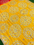 Yellow dupatta handmade dupatta gajji silk dupatta SaffronFashion