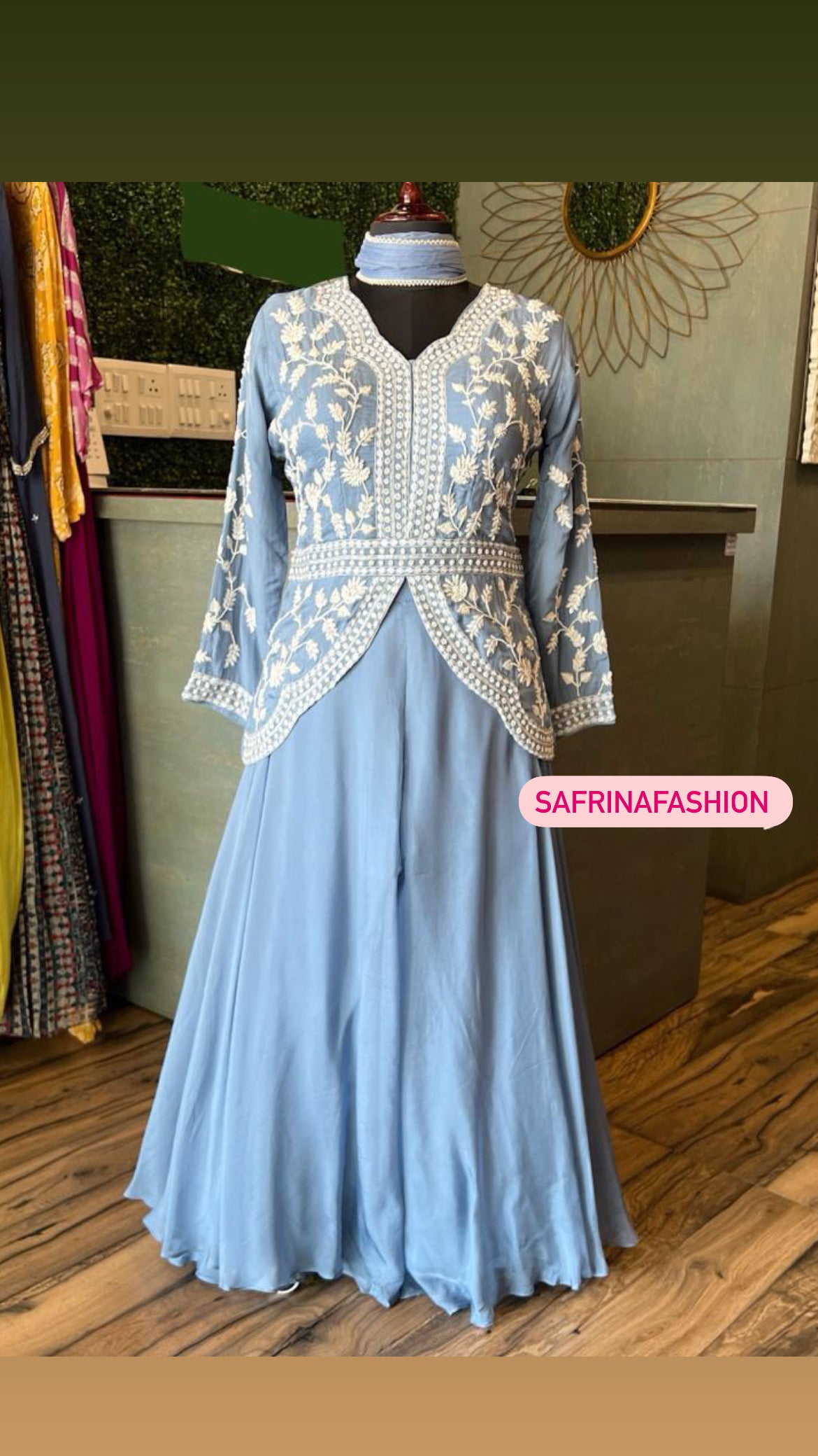 Firoza Indowestern Dress partywear Dress - Saffronfashionindia
