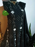 Black super gorgeous chikankari Anarkali dress