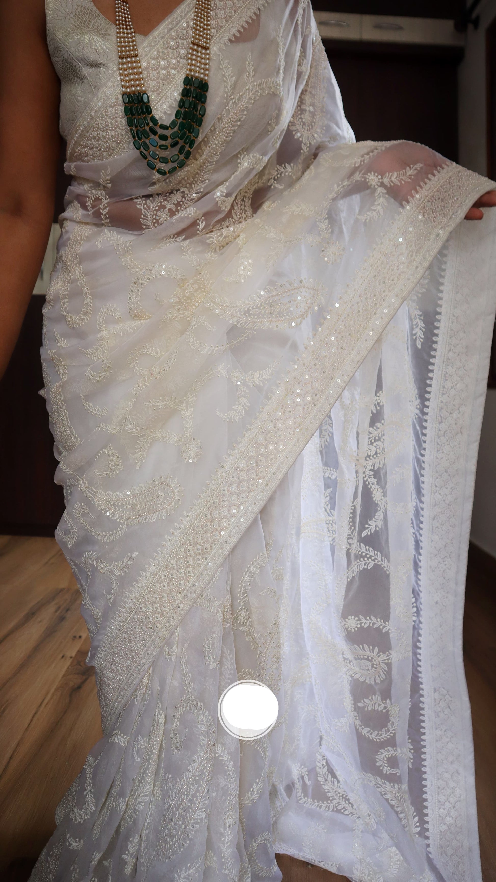 Grace organza saree luxurious saree - Saffronfashionindia