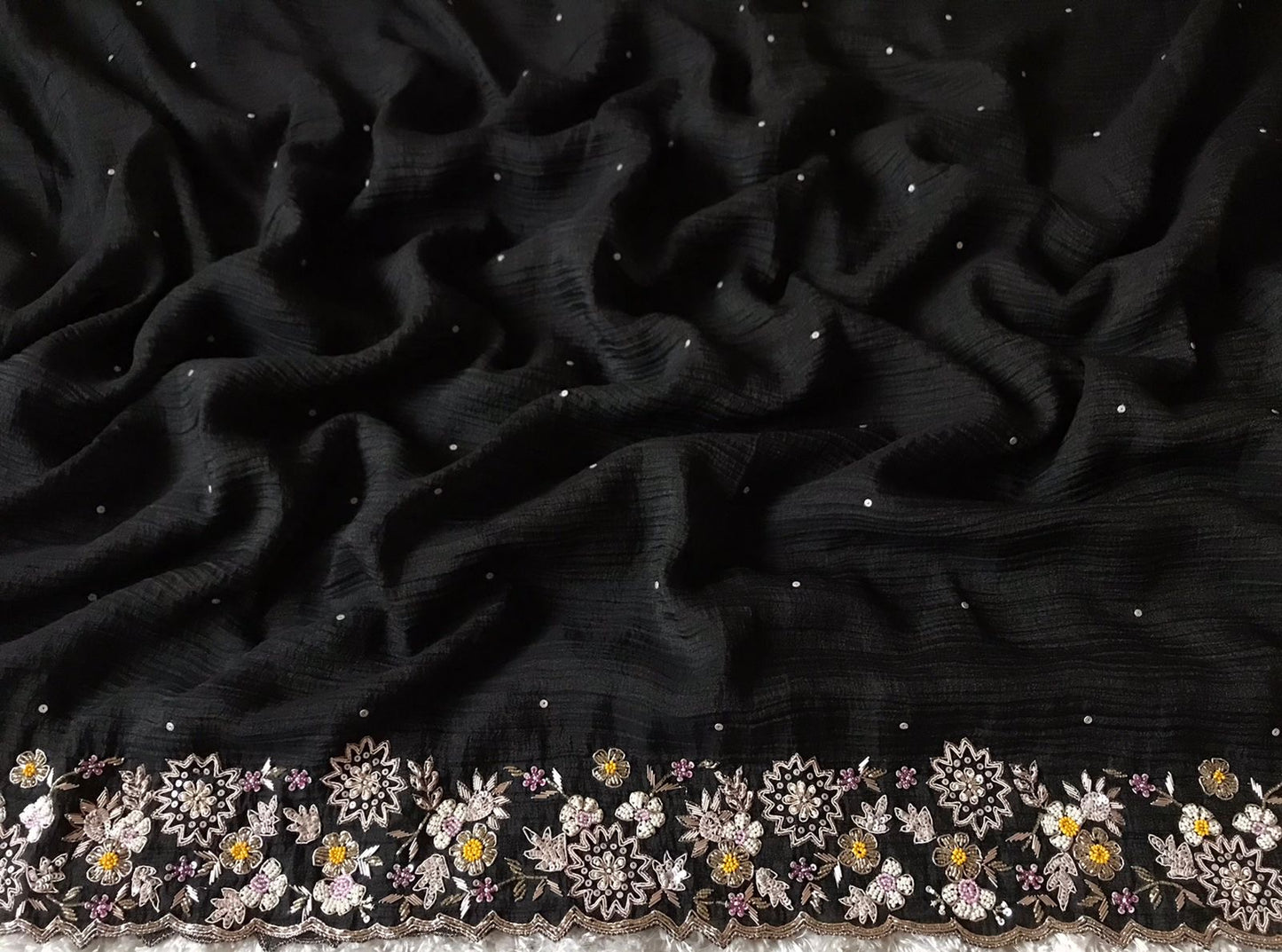 Black Partywear saree premium saree - Saffronfashionindia