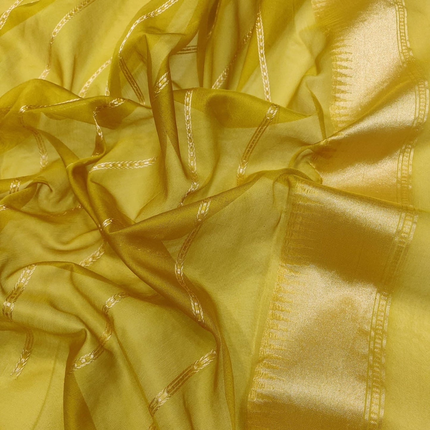 Yellow Kora saree ektara saree Jamdani sarees blouse SaffronFashion