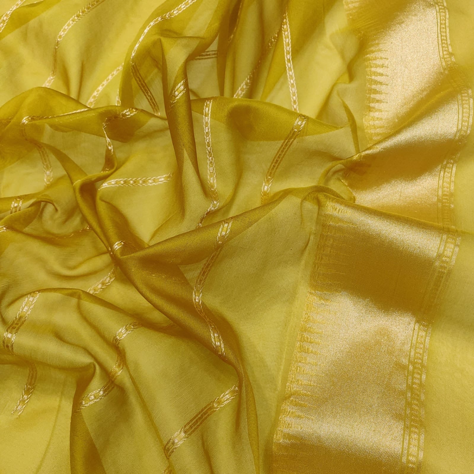 Yellow Kora saree ektara saree Jamdani sarees blouse SaffronFashion