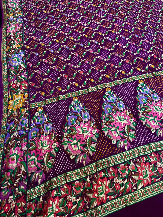 Meerab beautiful Meenakari Patola dupatta - Saffronfashionindia