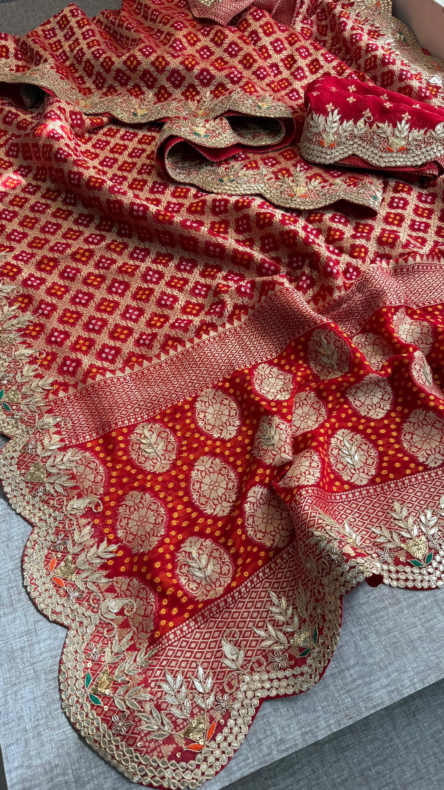 Vahisha gorgette saree Khaddi gorgette sarees Indian sari blouse - Saffronfashionindia