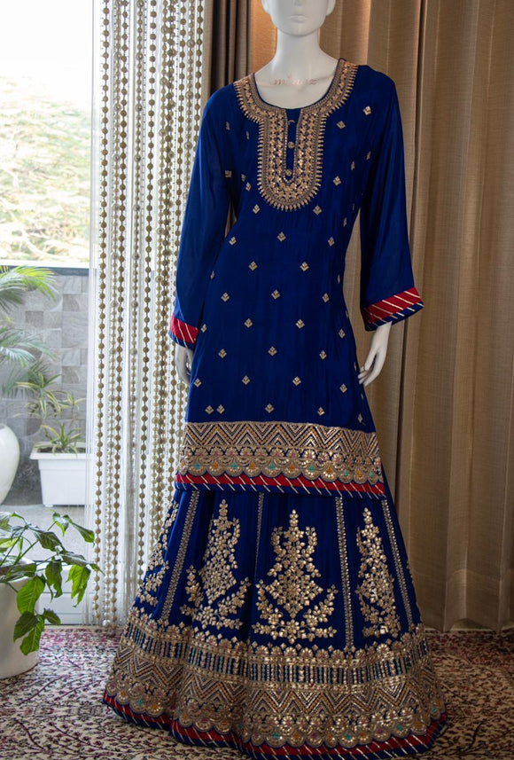 Rebica Embroidered Zari Gharara Set Pakistani Dress