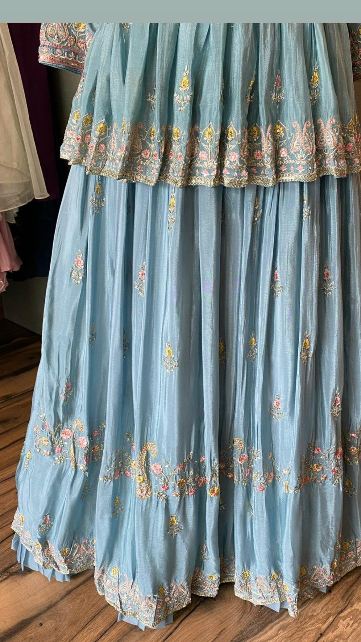 Firoz blue dress indowestern dress - Saffronfashionindia