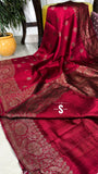 Tussar handwoven luxury saree Indian saree blouse