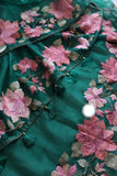 Parsi inspired floral bordered organza saree Indian Partywear sarees