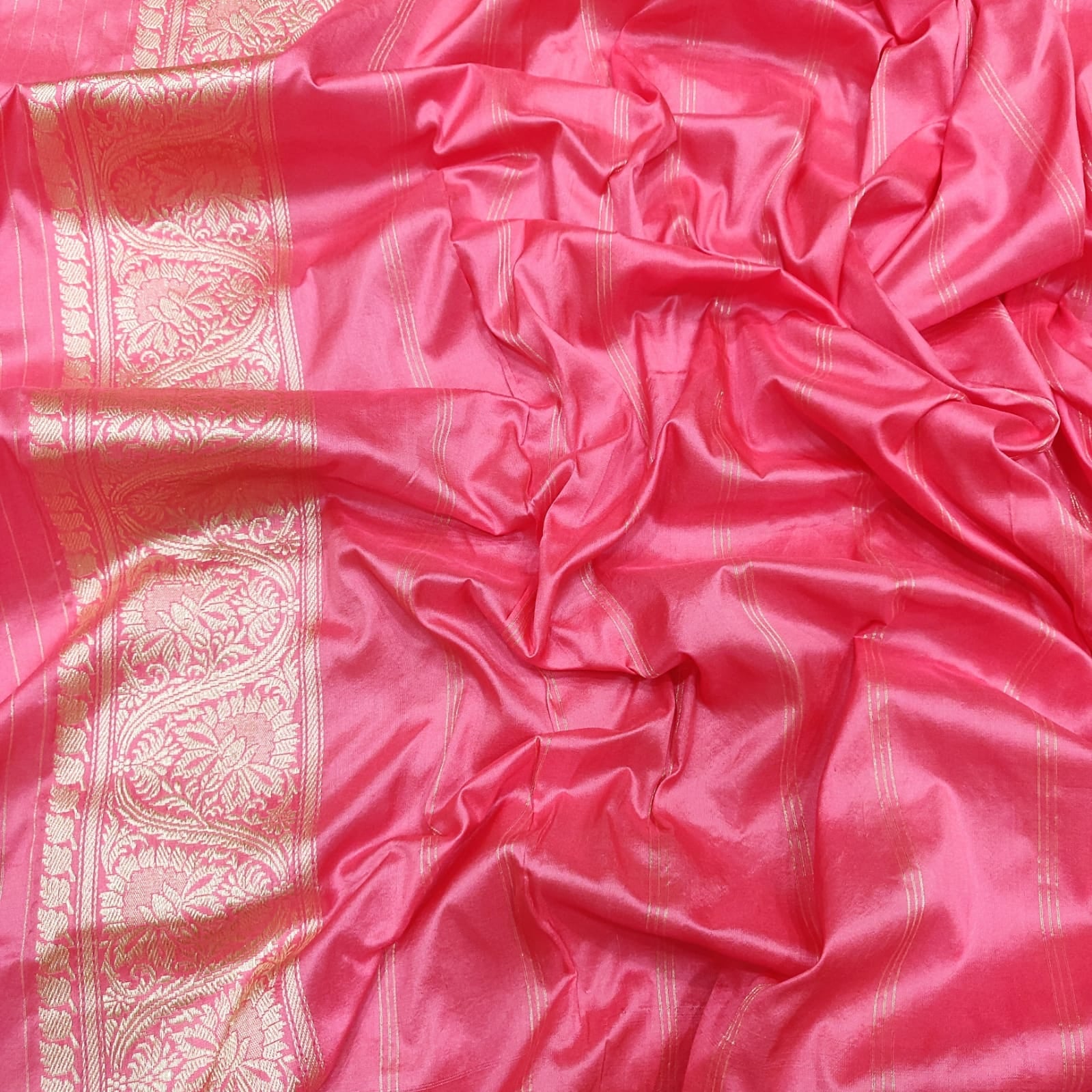 Chandani Katan silk handwoven saree - Saffronfashionindia