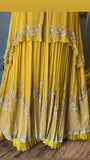 Yellow Indowestern Dress Wedding Dress Reception dress