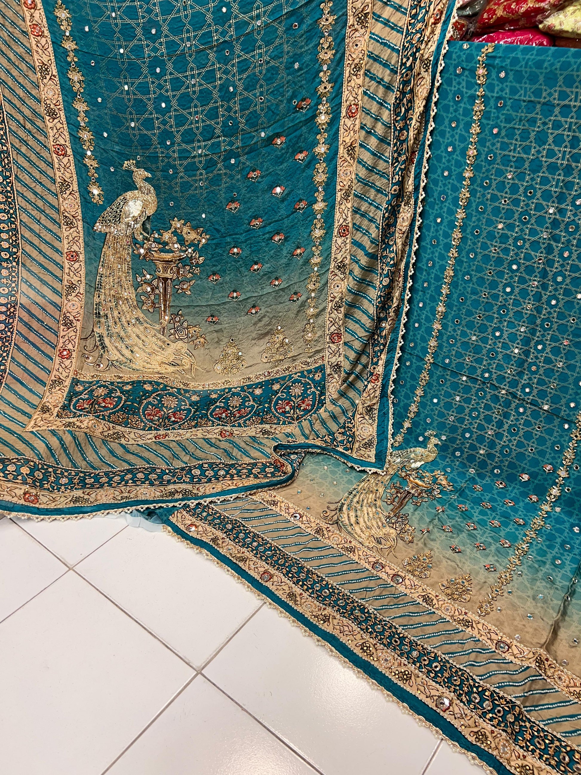 Nishaad crepe salwar suit - Saffronfashionindia