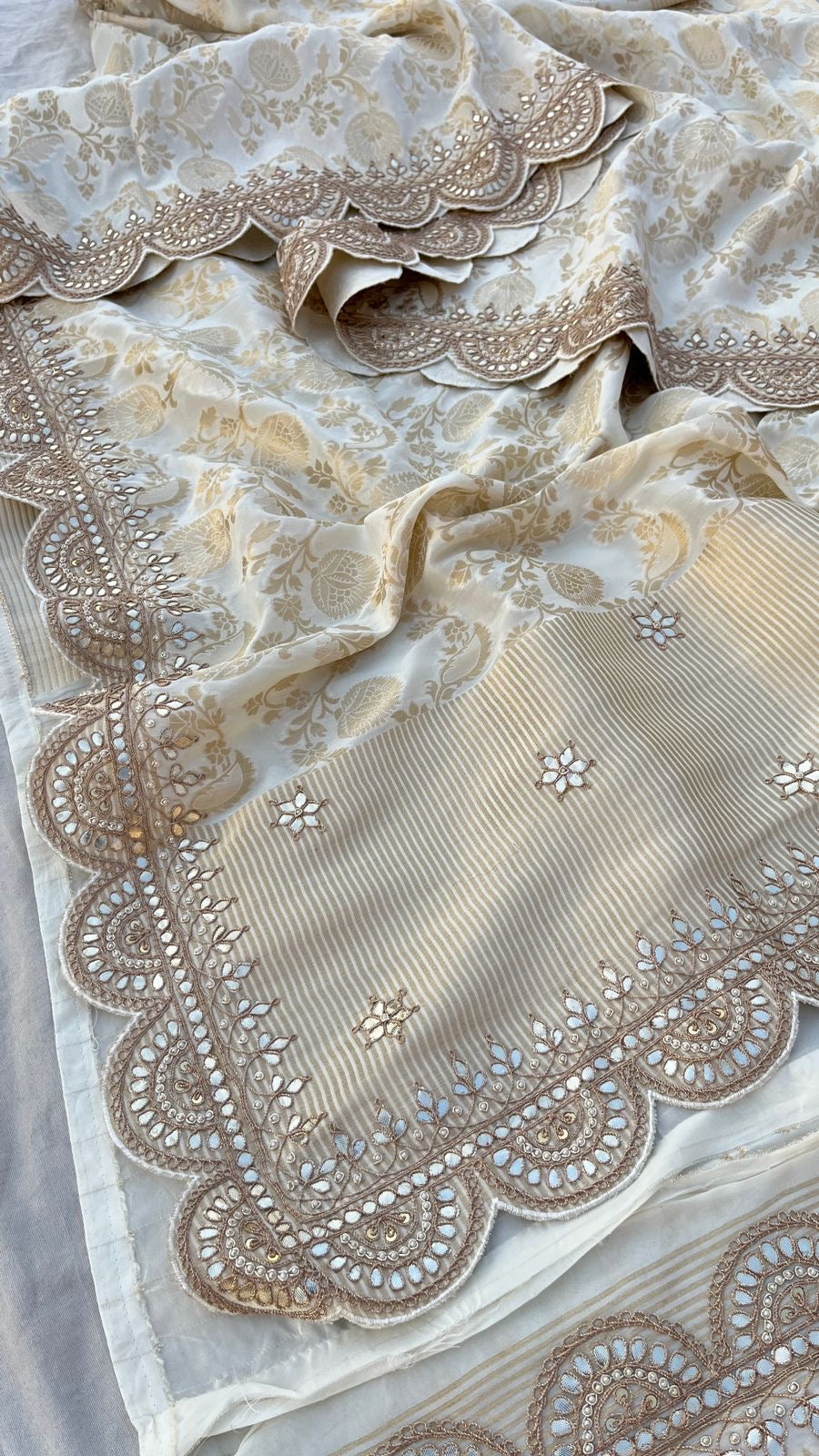 Sultana Khaddi Gorgette Saree Traditional Sarees - Saffronfashionindia