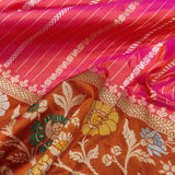 Ramina Dual Toned Katan Silk Saree Handwoven sari