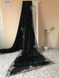 Black Stunning saree Indian organza silk sari