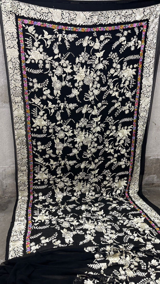 Avolika Parsi saree handmade authentic Parsi gara saree Indian sari blouse SaffronFashion