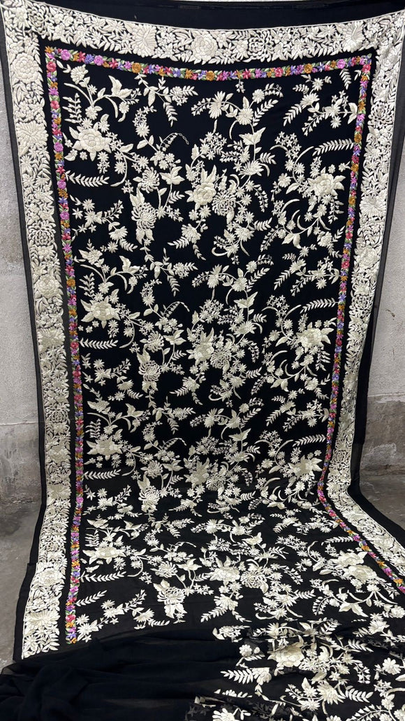 Avolika Parsi saree handmade authentic Parsi gara saree Indian sari blouse SaffronFashion