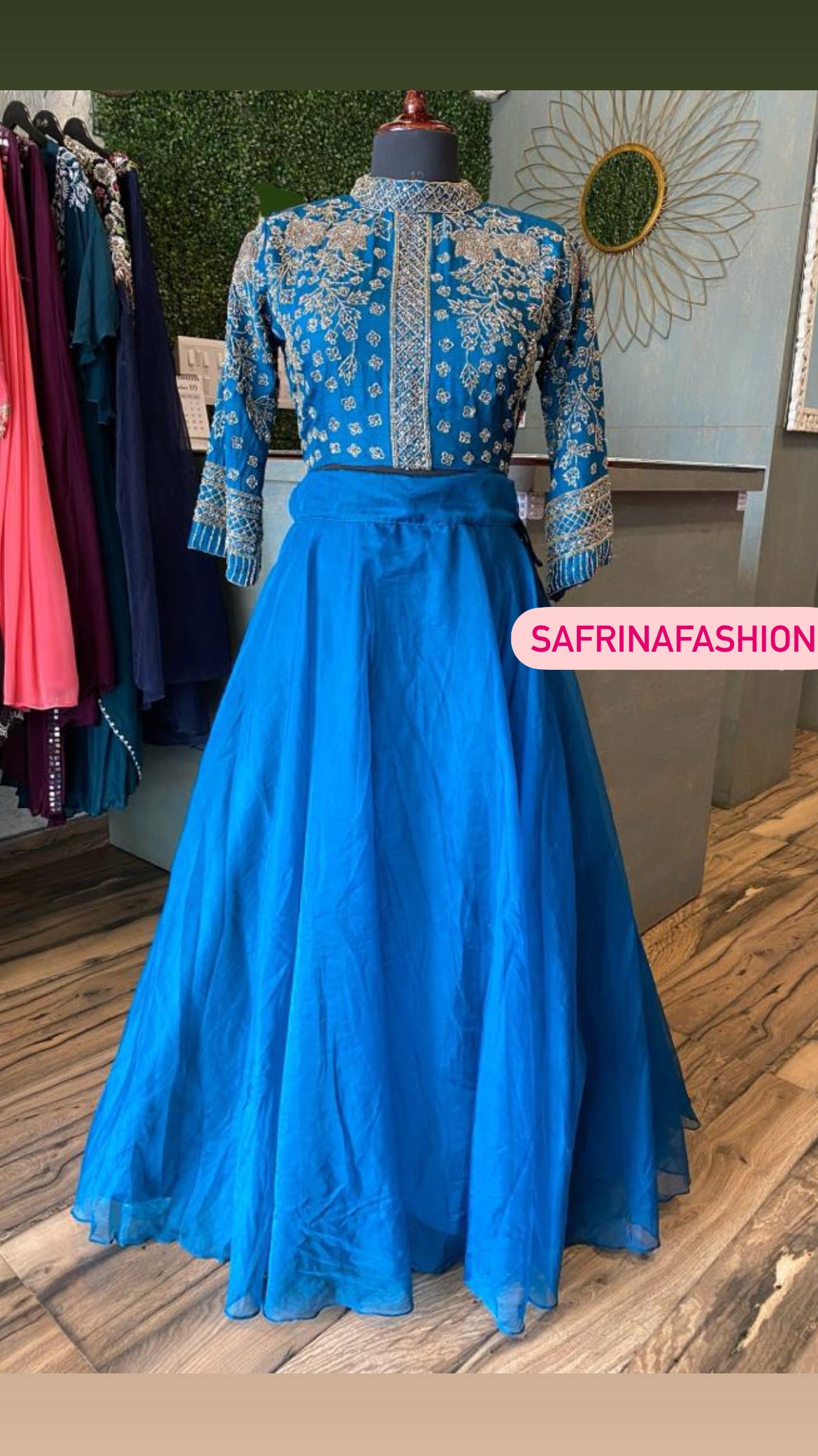Mariam Indowestern dress Sangeet Dress - Saffronfashionindia