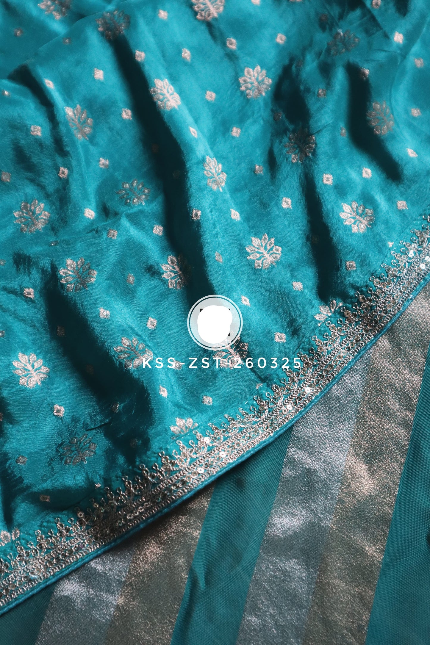 Striped Kora silk saree partywear sarees Indian sari SaffronFashion