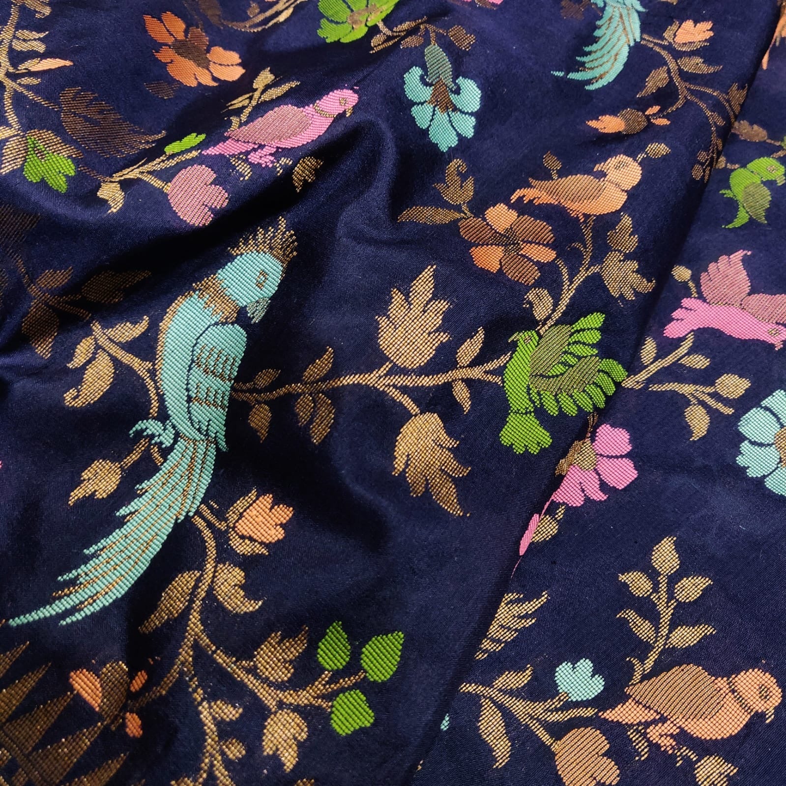 Harijana katan silk handwoven silk sarees - Saffronfashionindia