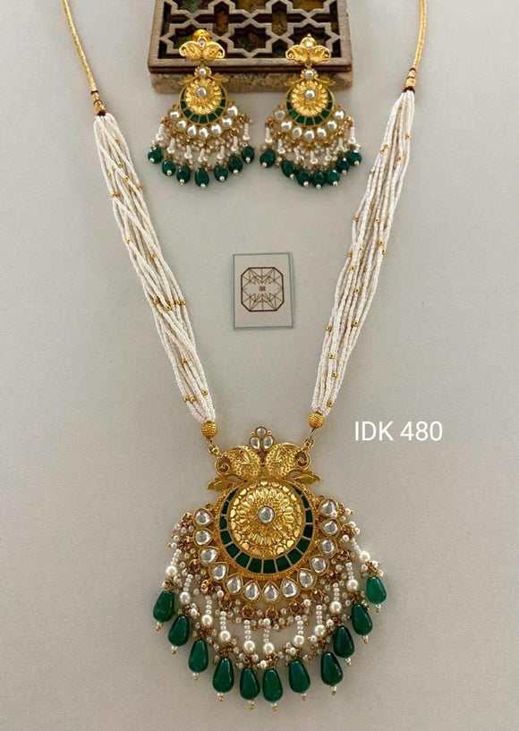 Pearl around Necklace Set Indowestern necklace Pakistani Necklace set
