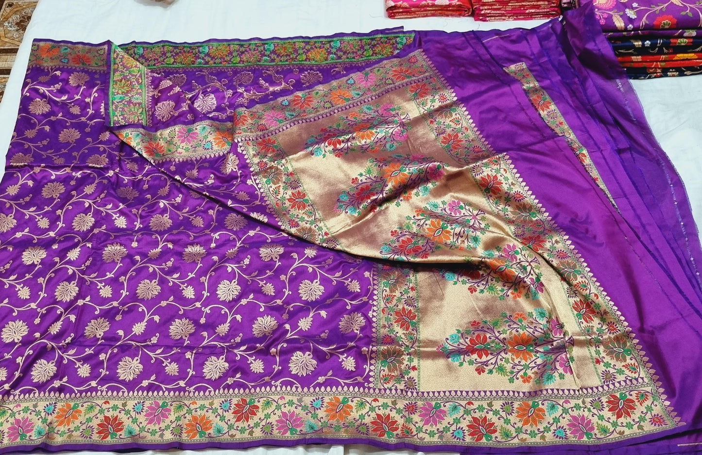 Maneeba banarsi katan exclusive silk sarees - Saffronfashionindia